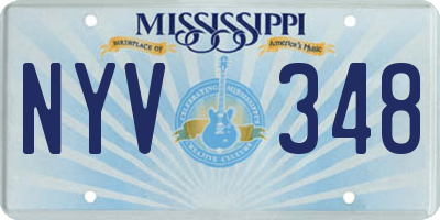 MS license plate NYV348