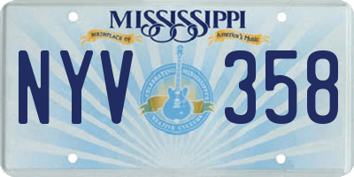 MS license plate NYV358