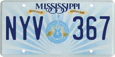 MS license plate NYV367