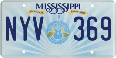 MS license plate NYV369