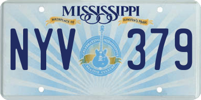 MS license plate NYV379