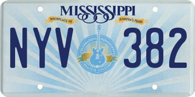 MS license plate NYV382