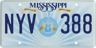 MS license plate NYV388