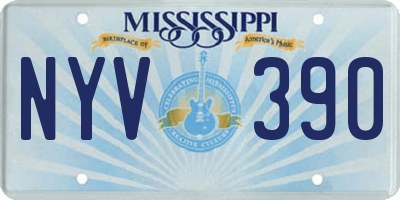 MS license plate NYV390