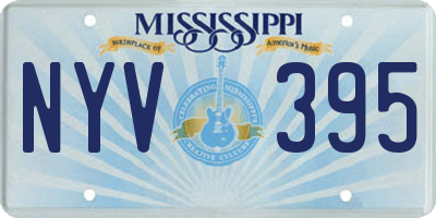 MS license plate NYV395