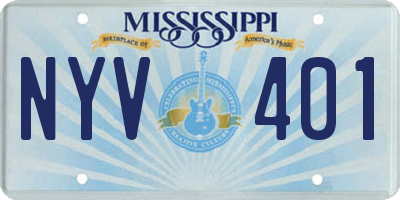 MS license plate NYV401