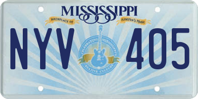 MS license plate NYV405