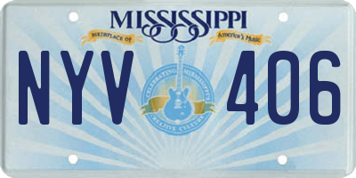 MS license plate NYV406