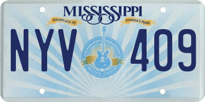 MS license plate NYV409