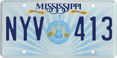 MS license plate NYV413