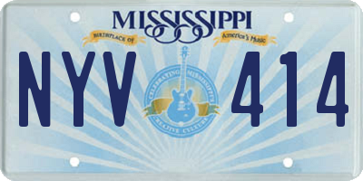 MS license plate NYV414