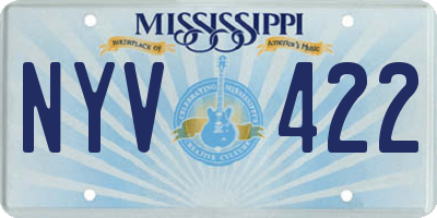 MS license plate NYV422