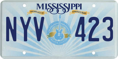 MS license plate NYV423