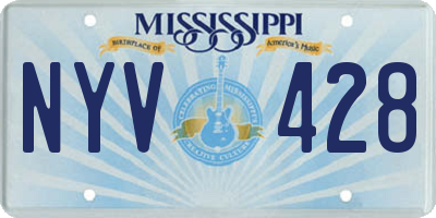 MS license plate NYV428