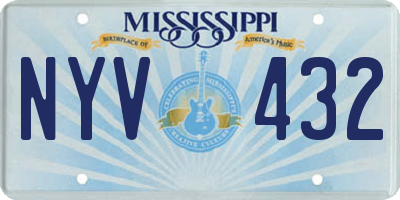 MS license plate NYV432