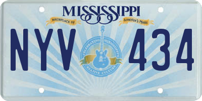 MS license plate NYV434