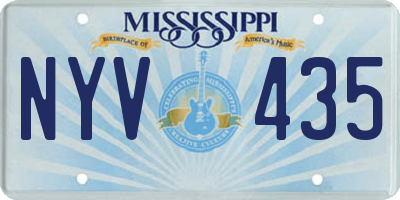 MS license plate NYV435