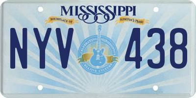 MS license plate NYV438