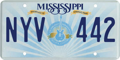 MS license plate NYV442
