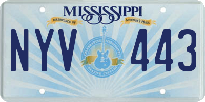 MS license plate NYV443