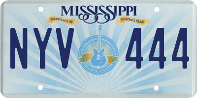 MS license plate NYV444