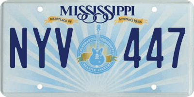 MS license plate NYV447