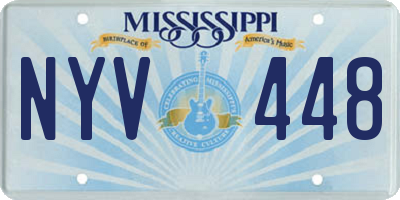 MS license plate NYV448