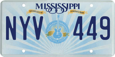 MS license plate NYV449