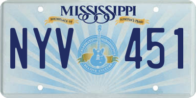 MS license plate NYV451
