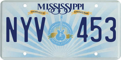 MS license plate NYV453