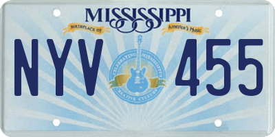 MS license plate NYV455