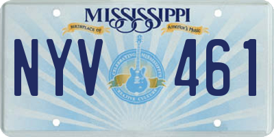 MS license plate NYV461