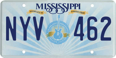 MS license plate NYV462