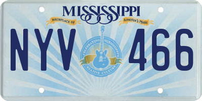 MS license plate NYV466