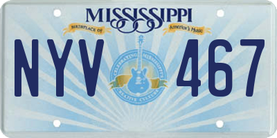 MS license plate NYV467
