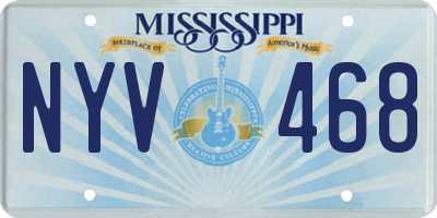 MS license plate NYV468