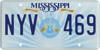 MS license plate NYV469