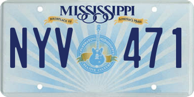 MS license plate NYV471