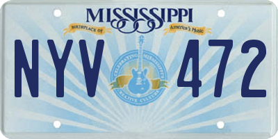 MS license plate NYV472