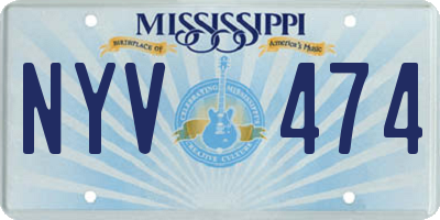 MS license plate NYV474