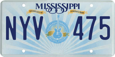 MS license plate NYV475