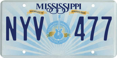 MS license plate NYV477