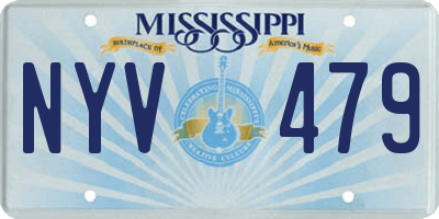 MS license plate NYV479