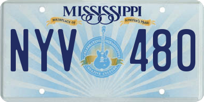 MS license plate NYV480