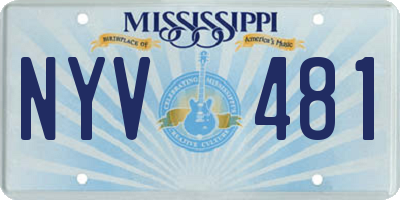 MS license plate NYV481