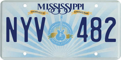 MS license plate NYV482