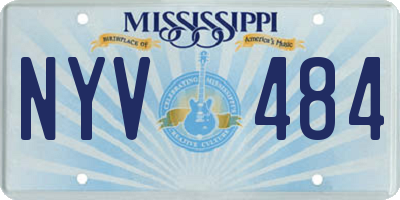 MS license plate NYV484