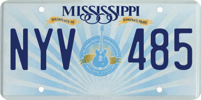 MS license plate NYV485