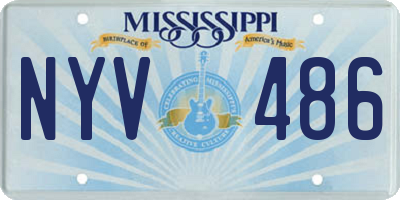 MS license plate NYV486