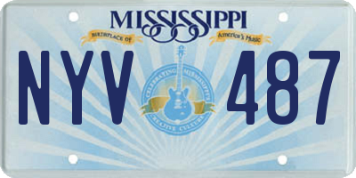 MS license plate NYV487